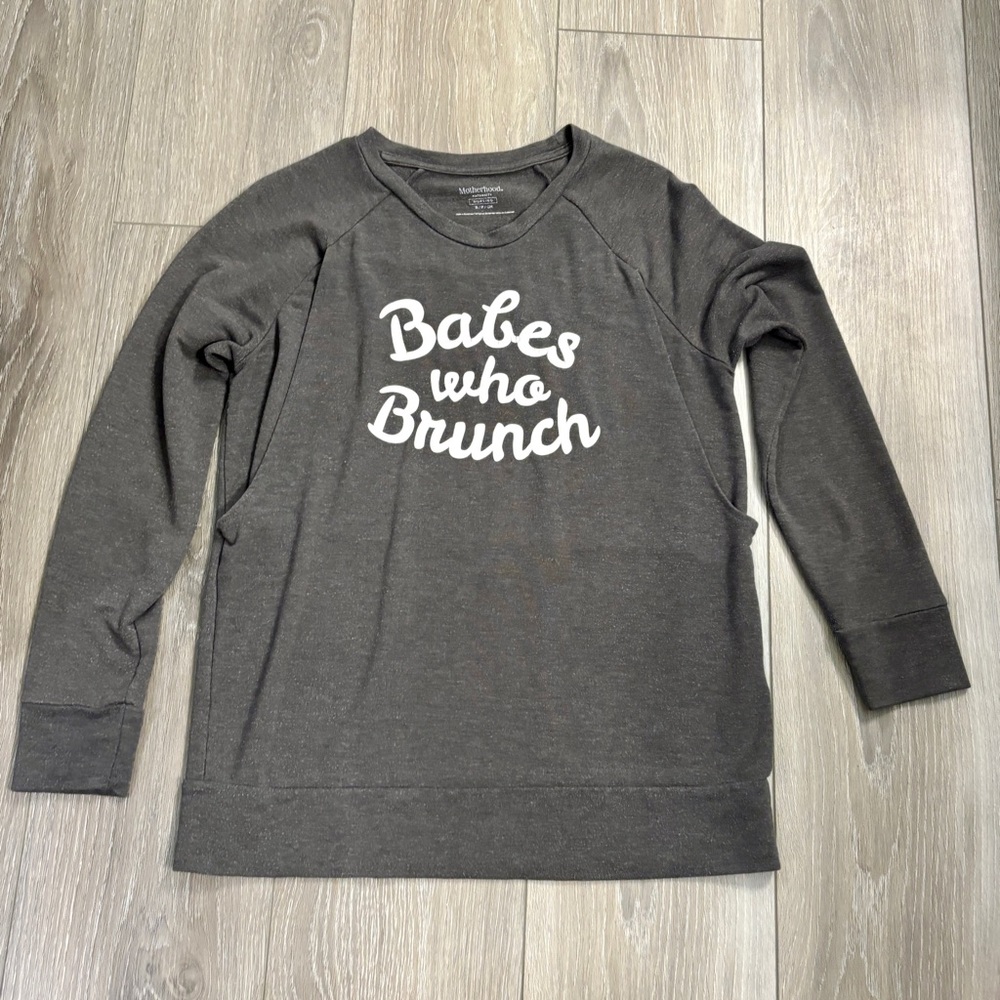 MOTHERHOOD MATERNITY SMALL SWEATSHIRT